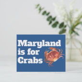 Maryland ist für Crabs Postcards Postkarte (Stehend Vorderseite)