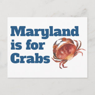 Maryland ist für Crabs Postkarten