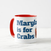 Maryland ist für Krabben-Tasse Tasse (Vorderseite Links)