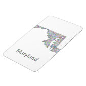 Maryland-Karte Magnet (Linke Seite)