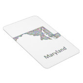 Maryland-Karte Magnet (Rechte Seite)