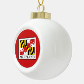 Maryland Keramik Kugel-Ornament (Rechts)
