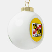 Maryland Keramik Kugel-Ornament (Links)
