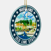 Maryland Keramik Ornament (Rechts)