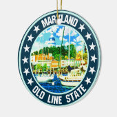 Maryland Keramik Ornament (Links)