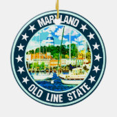 Maryland Keramik Ornament (Hinten)