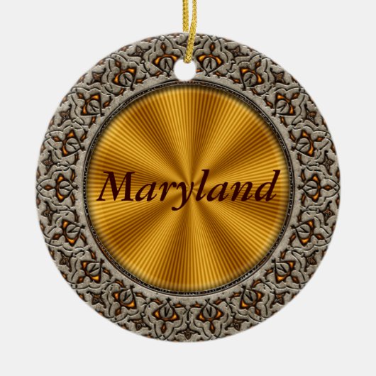 Maryland Keramik Ornament (Vorne)