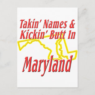 Maryland - Kickin' Hintern Postkarte