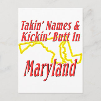 Maryland - Kickin' Hintern Postkarte