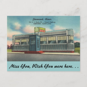 Maryland, Kleeblatt Diner Postkarte