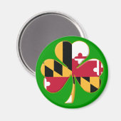 Maryland Kleeblatt Magnet (Vorderseite/Rückseite)