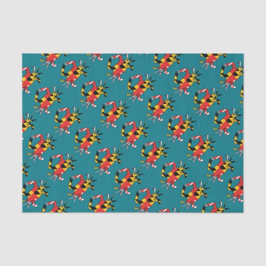 Maryland-Krabbe Seidenpapier (Vorderseite)
