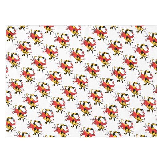 Maryland-Krabbe Tischdecke (Vorderseite (Horizontal))