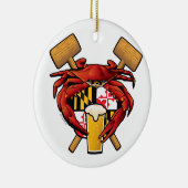 Maryland-Krabben-Fest-Wappen Keramikornament (Rechts)