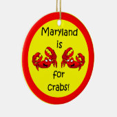 Maryland-Krabben Keramik Ornament (Rechts)