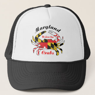Maryland-Krabben-Staatsflagge-Trucker-Mütze Truckerkappe