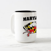 MARYLAND-KRABBEN ZWEIFARBIGE TASSE (Vorderseite Links)