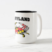 MARYLAND-KRABBEN ZWEIFARBIGE TASSE (VorderseiteRechts)