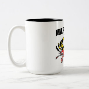 MARYLAND-KRABBEN ZWEIFARBIGE TASSE