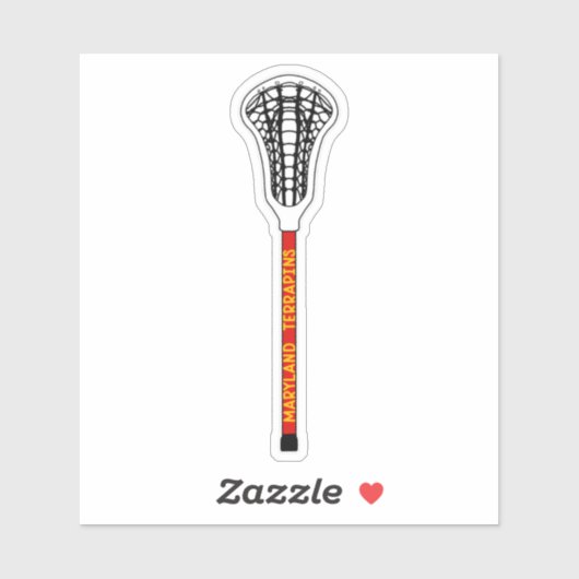 Maryland-Lacrosse-Stick Aufkleber (Blatt)