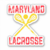 Maryland Lacrosse Typografy Design Sticker (Vorderseite)
