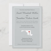 Maryland Liebe - individuelle Einladung zur Hochze (Vorderseite)