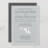 Maryland Liebe - individuelle Einladung zur Hochze (Vorne/Hinten)