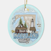 Maryland Lighthouse individuelle Name Keramik Ornament (Links)