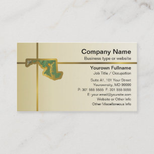 Maryland Map Business Card Visitenkarte