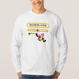 MARYLAND MAP, MARYLAND, USA. SAMER BRASIL T-Shirt