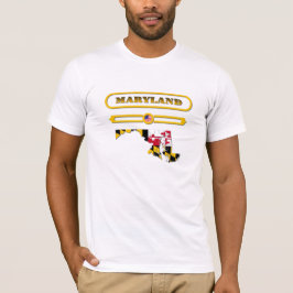MARYLAND MAP, MARYLAND, USA. SAMER BRASIL T-Shirt