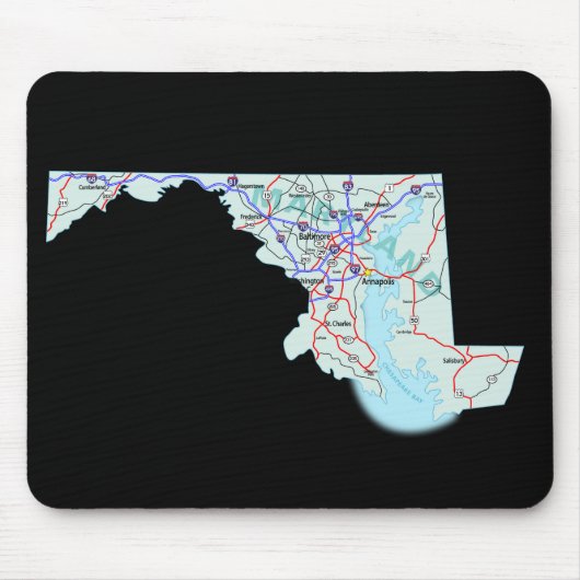Maryland Map Mousepad (Vorne)