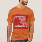 Maryland Map T-Shirt (Vorderseite)