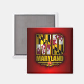 Maryland (MD) Magnet (Vorderseite/Rückseite)