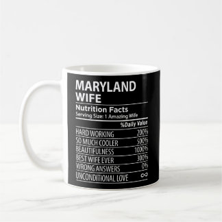 Maryland Md Nutrition Facts Usa Staat Kaffeetasse