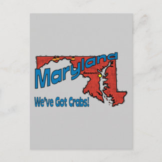 Maryland MD US Motto ~ Wir haben Crabs Got Postkarte