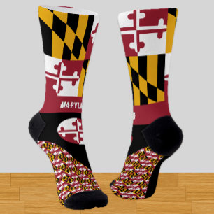 Maryland, Mode, Maryland Fahne, patriotisch Socken