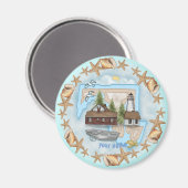 Maryland Muscheln Lighthouse Magnet (Vorderseite/Rückseite)