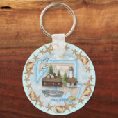 Maryland Muscheln Lighthouse Schlüsselanhänger (Vorderseite)