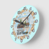 Maryland Muscheln Lighthouse Uhr (Winkel)