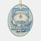 Maryland Nurse Keramik Ornament (Rechts)