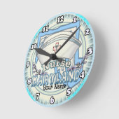 Maryland Nurse Runde Wanduhr (Winkel)