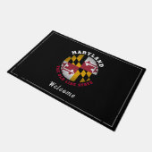 MARYLAND OLD LINE STAAT FLAG FUßMATTE (Schrägansicht)