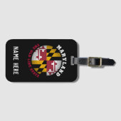 MARYLAND OLD LINE STAAT FLAG GEPÄCKANHÄNGER (Vorderseite (Horizontal))