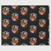 MARYLAND OLD LINE STAAT FLAG GESCHENKPAPIER (Flach)