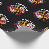 MARYLAND OLD LINE STAAT FLAG GESCHENKPAPIER (Ecke)