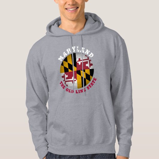MARYLAND OLD LINE STAAT FLAG HOODIE (Vorderseite)