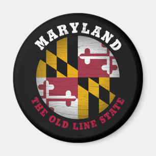 MARYLAND OLD LINE STAAT FLAG MAGNET
