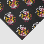 MARYLAND OLD LINE STAAT FLAG SEIDENPAPIER (Ausschnitt)