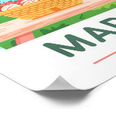 Maryland Old Line Staat USA Summer Travel Poster (Ecke)